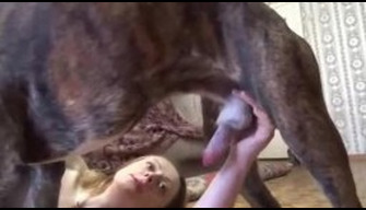 Fucking with a dog lascivious Russian pervert fucks with a dog zooporno private video